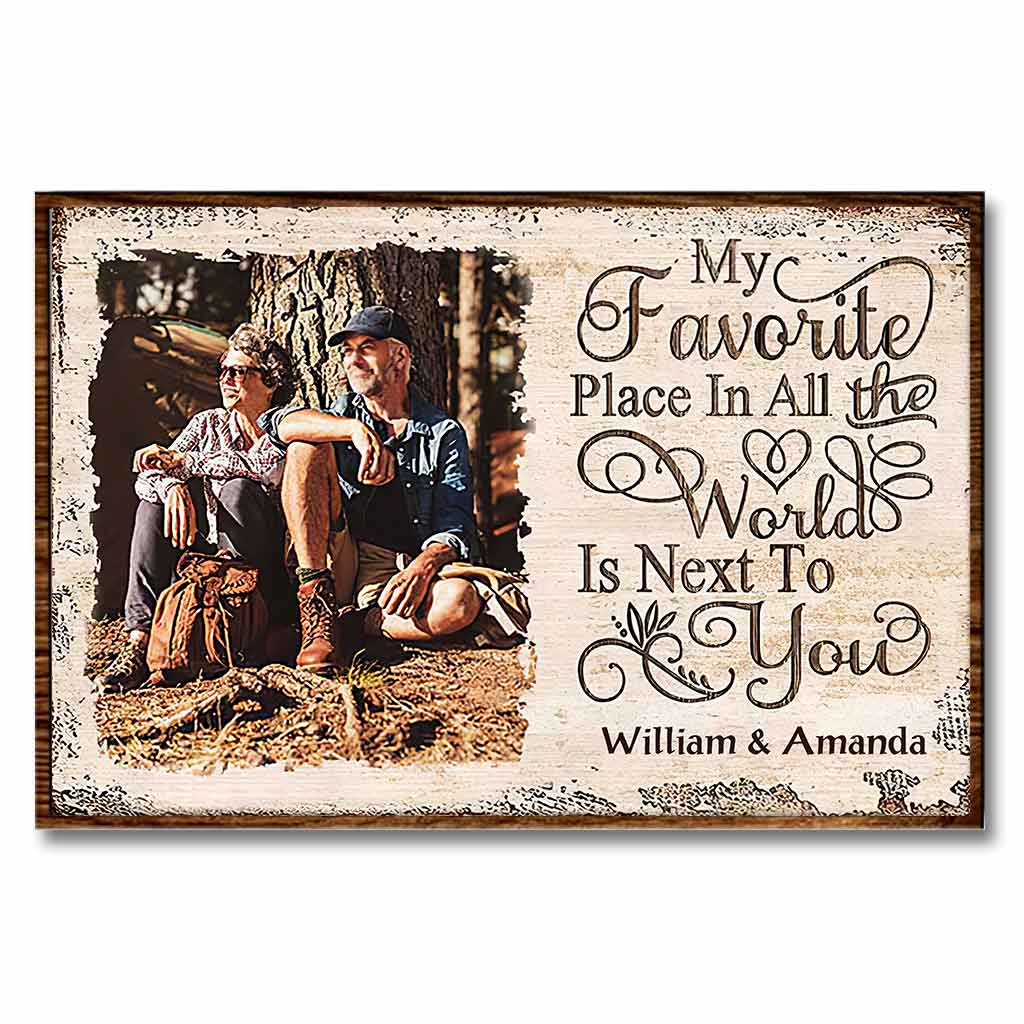 My Favorite Place In All The World - Personalized Couple Poster 102021