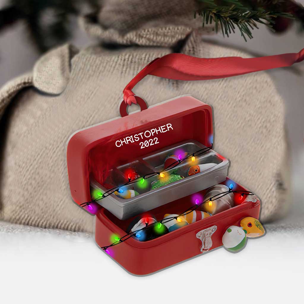 Fishing Tools - Personalized Christmas Ornament (Printed On Both Sides)