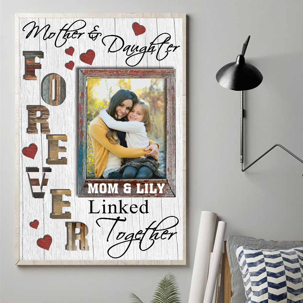 Mother And Daughter - Gift for mom, daughter, son - Personalized Canvas And Poster