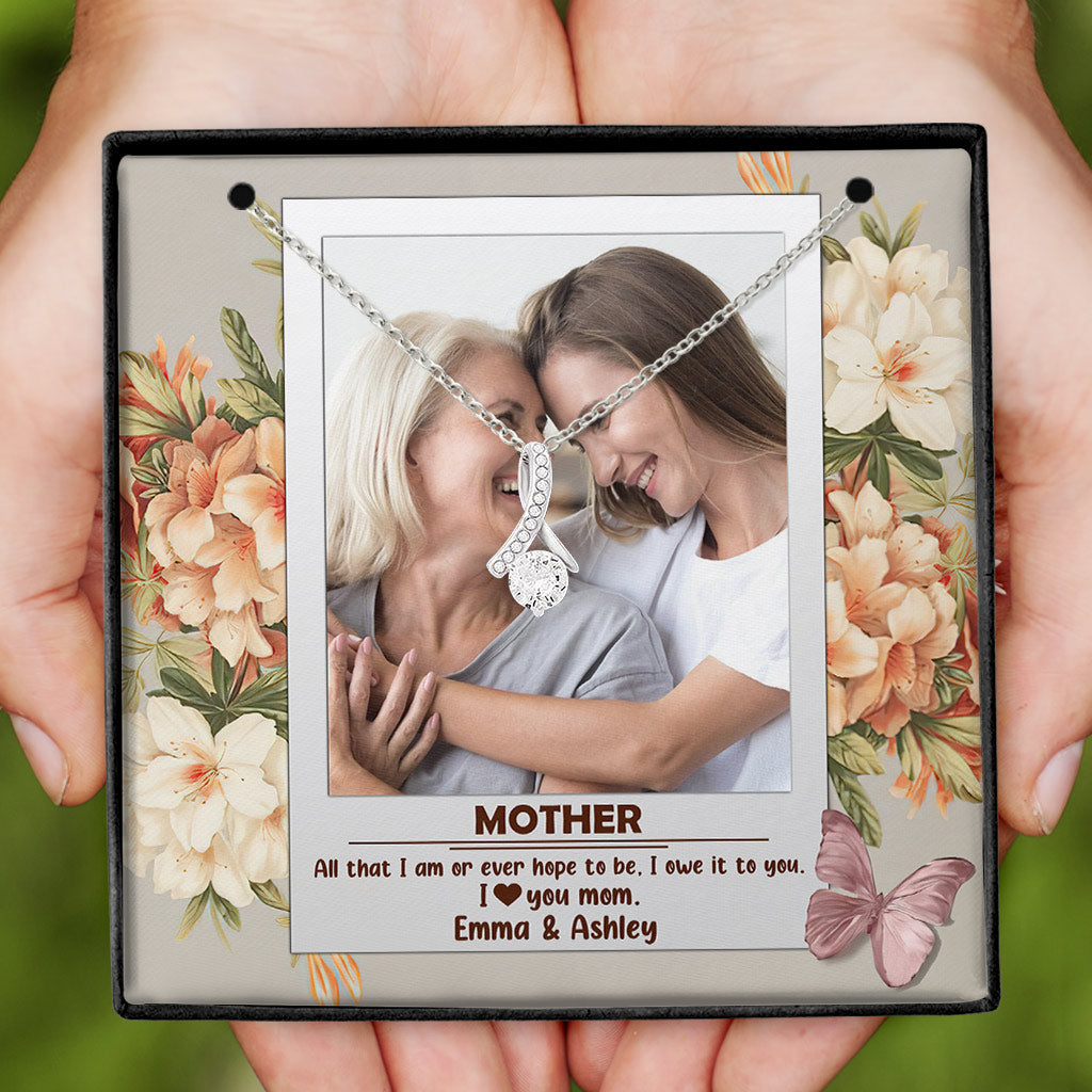 I Owe It To You - Personalized Mother's Day Mother Necklace