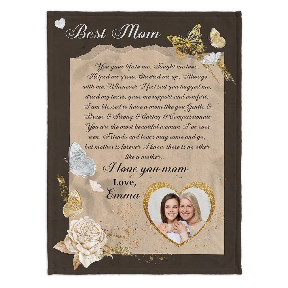 Best Mom - Personalized Mother's Day Mother Blanket