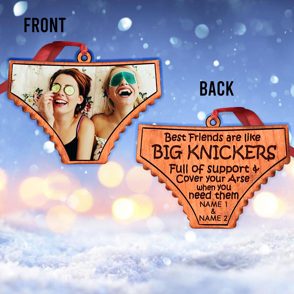 Big Knickers - Personalized Christmas Bestie Ornament (Printed On Both Sides)