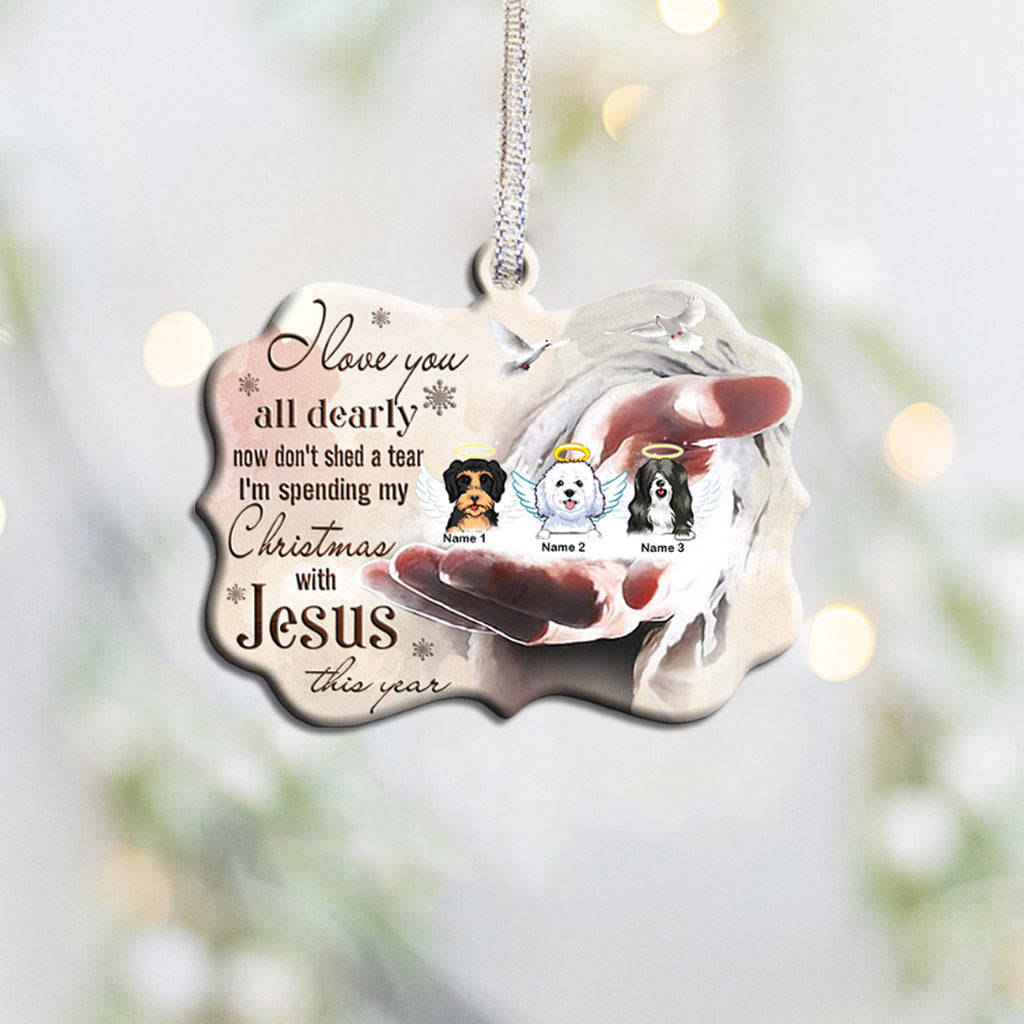 Disover I Love You All Dearly - Personalized Christmas Dog Ornament