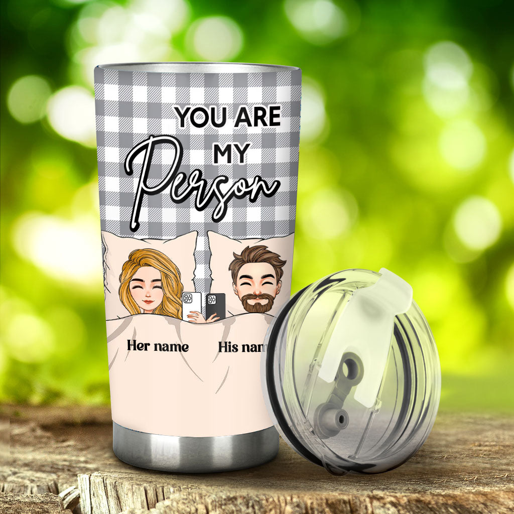 There Is Nobody - Personalized Couple Tumbler