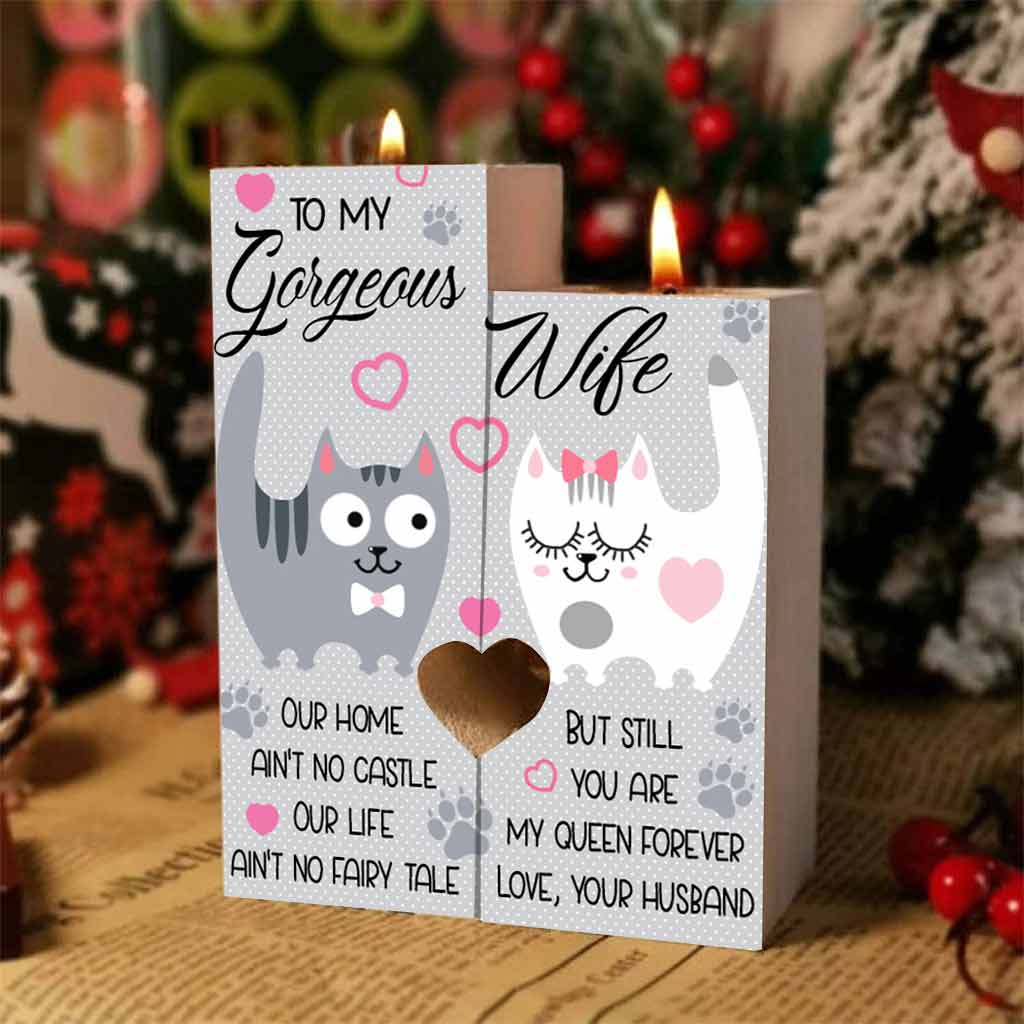 Amore Cats Candle Holder
