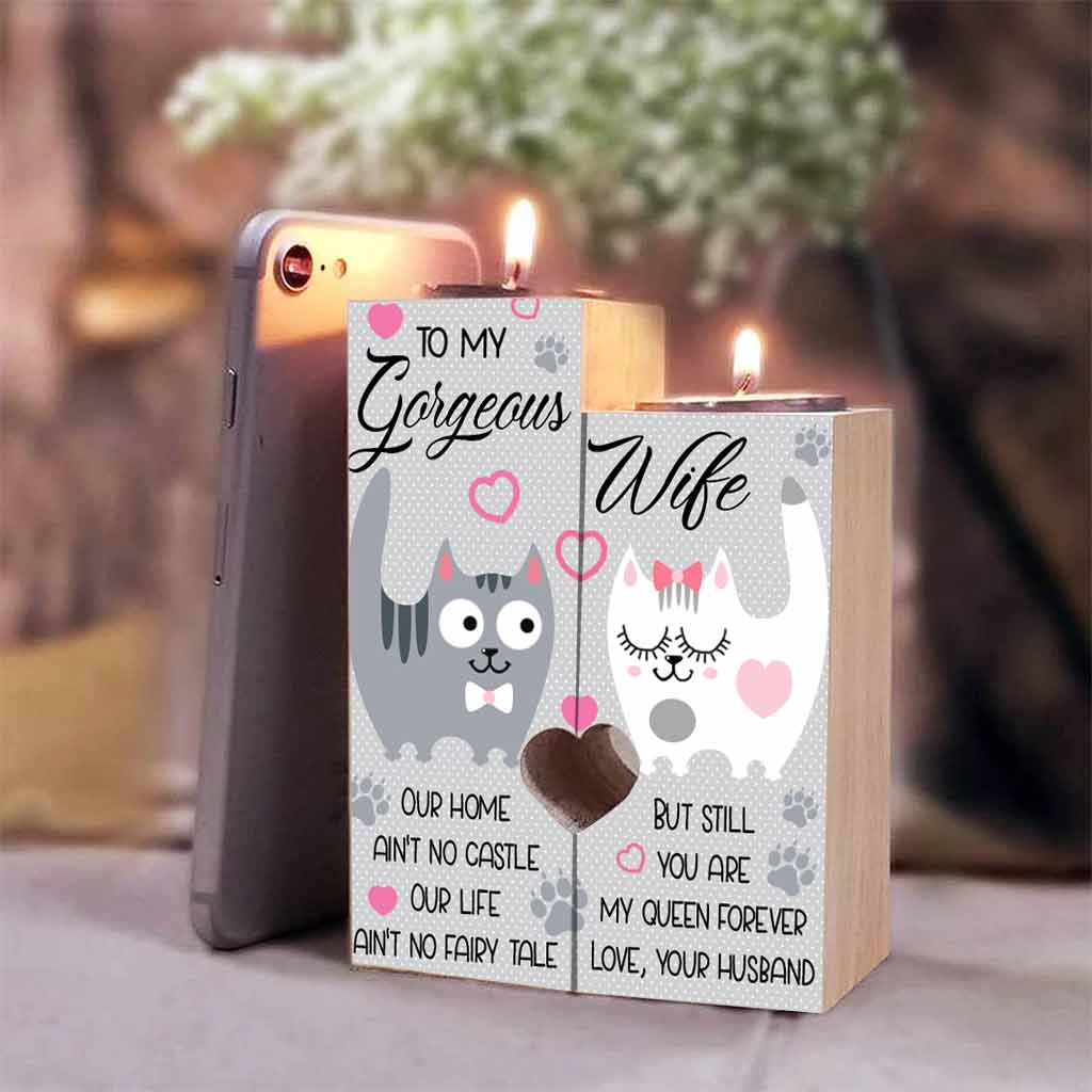 Amore Cats Candle Holder