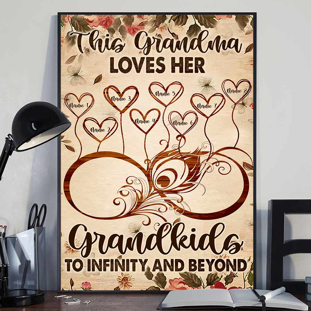 This Nana Loves Her Grandkids - Personalized Grandma Canvas