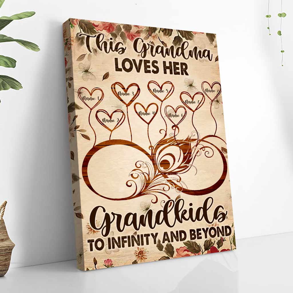 This Nana Loves Her Grandkids - Personalized Grandma Poster