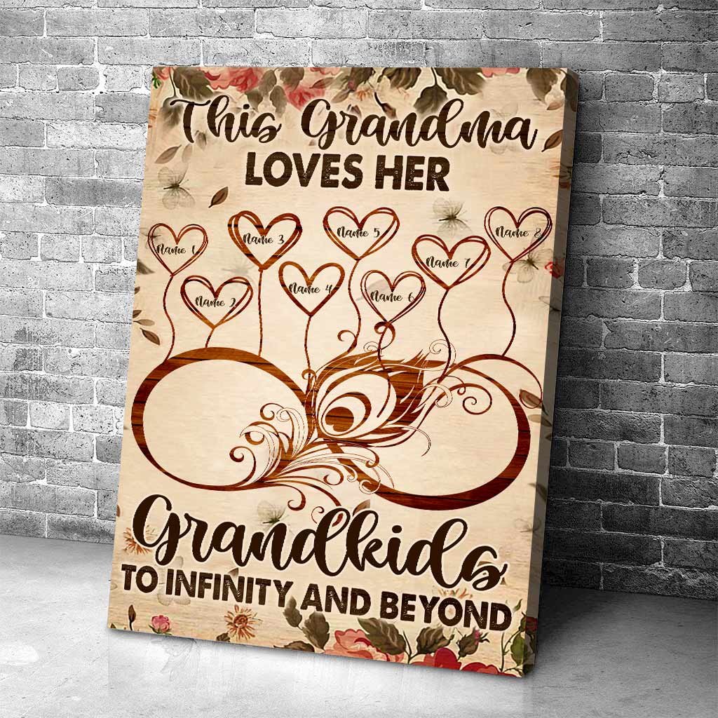 This Nana Loves Her Grandkids - Personalized Grandma Poster