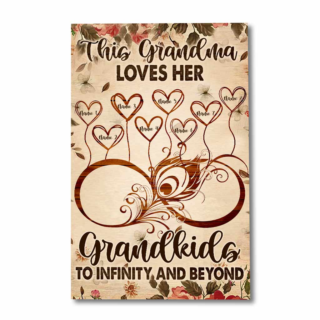 This Nana Loves Her Grandkids - Personalized Grandma Poster
