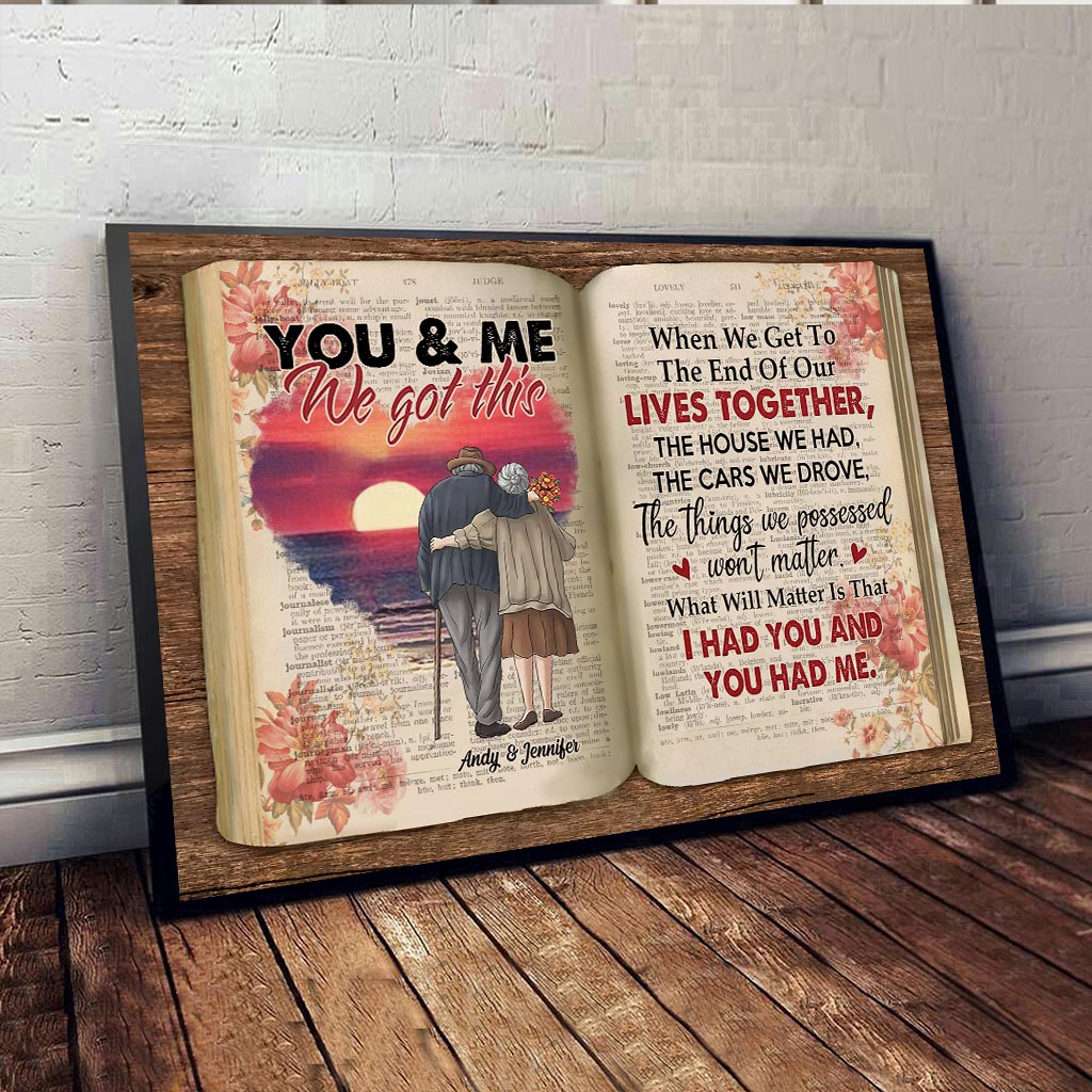 You & Me We Got This - Personalized Couple Canvas And Poster