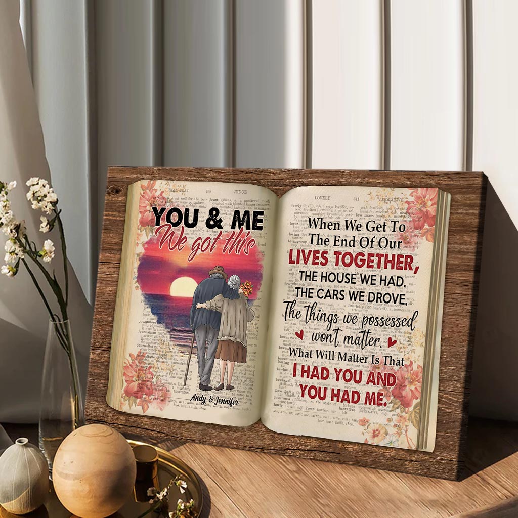 You & Me We Got This - Personalized Couple Canvas And Poster