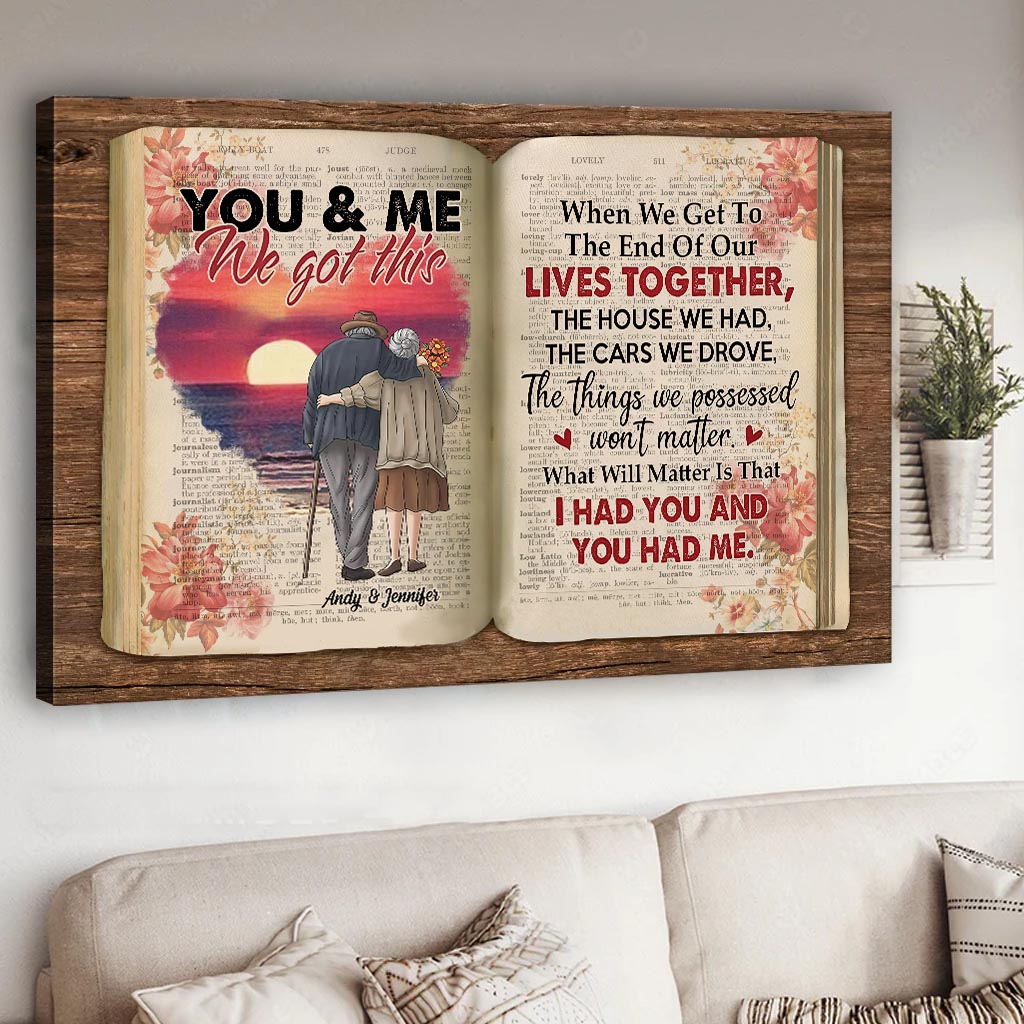 You & Me We Got This - Personalized Couple Canvas And Poster