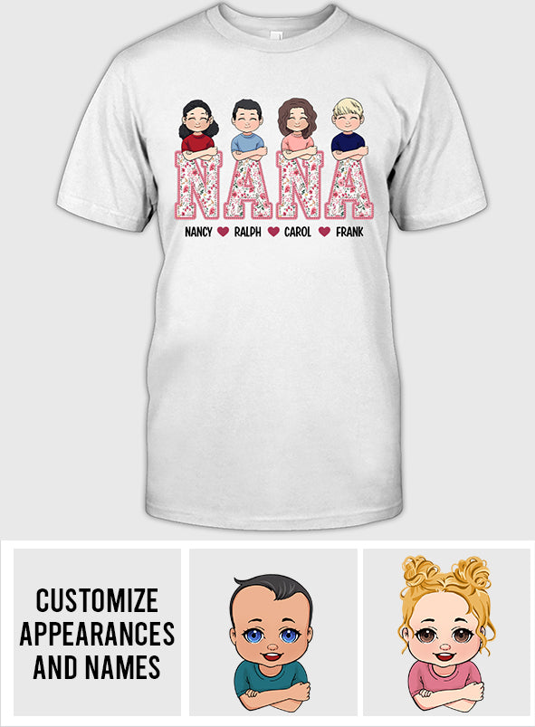 Nana Life - Personalized Mother's Day Grandma T-shirt and Hoodie