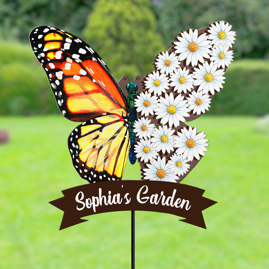 Butterfly Garden - Personalized Gardening Metal Garden Art