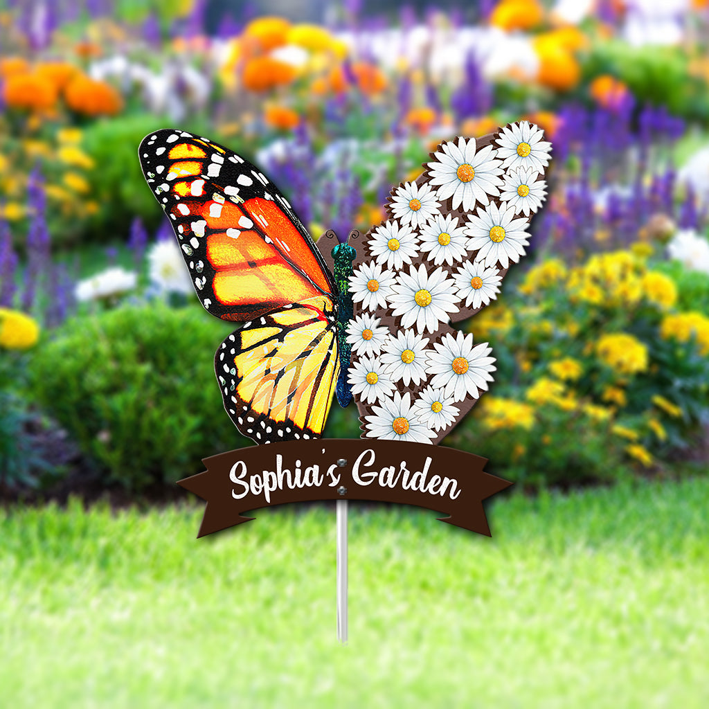 Butterfly Garden - Personalized Gardening Metal Garden Art