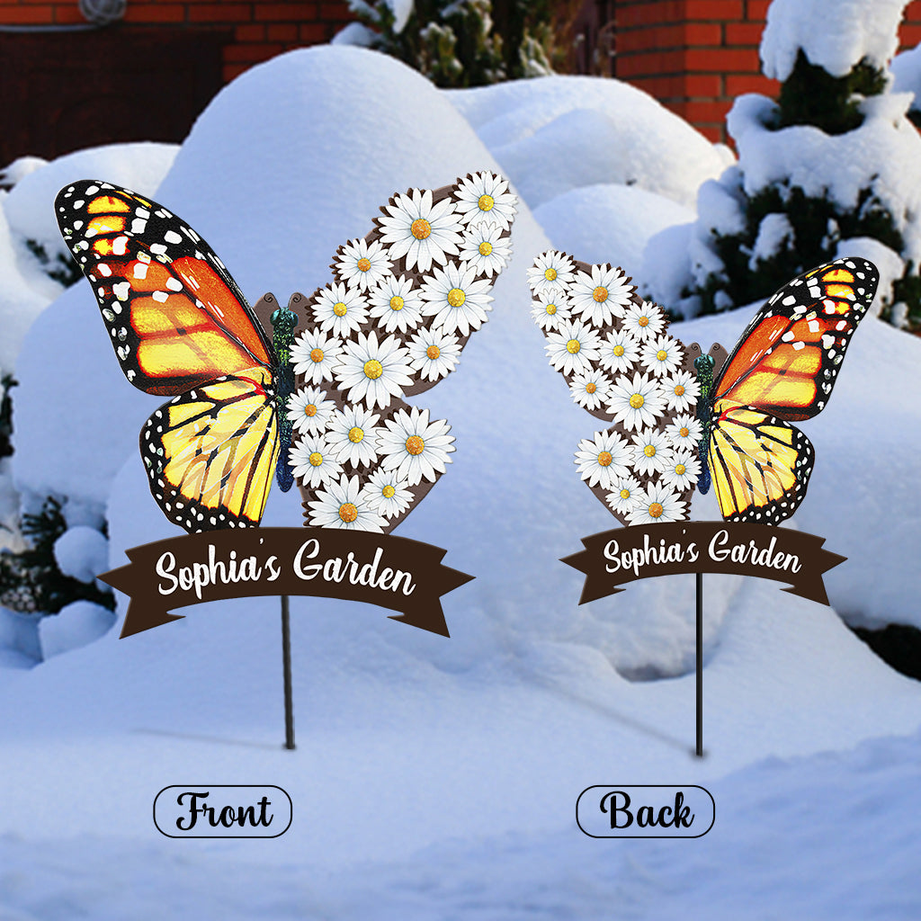 Butterfly Garden - Personalized Gardening Metal Garden Art