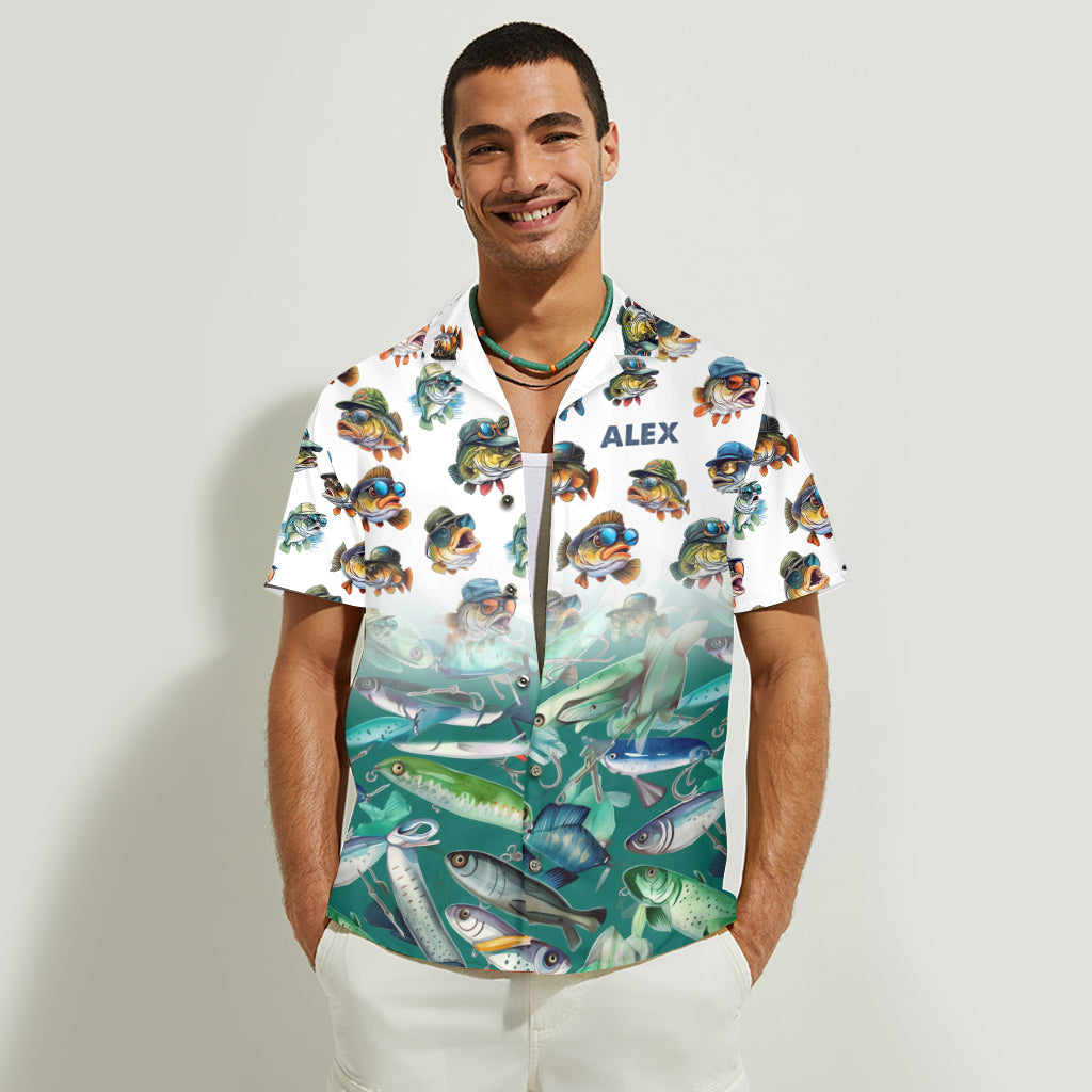 Fishing Lovers - Personalized Fishing Hawaiian Shirt