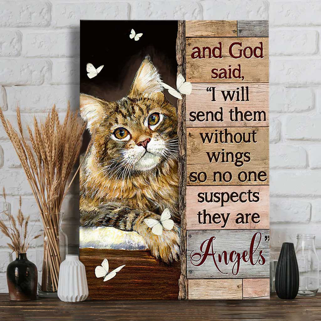 They’re Angels - Cat Canvas And Poster