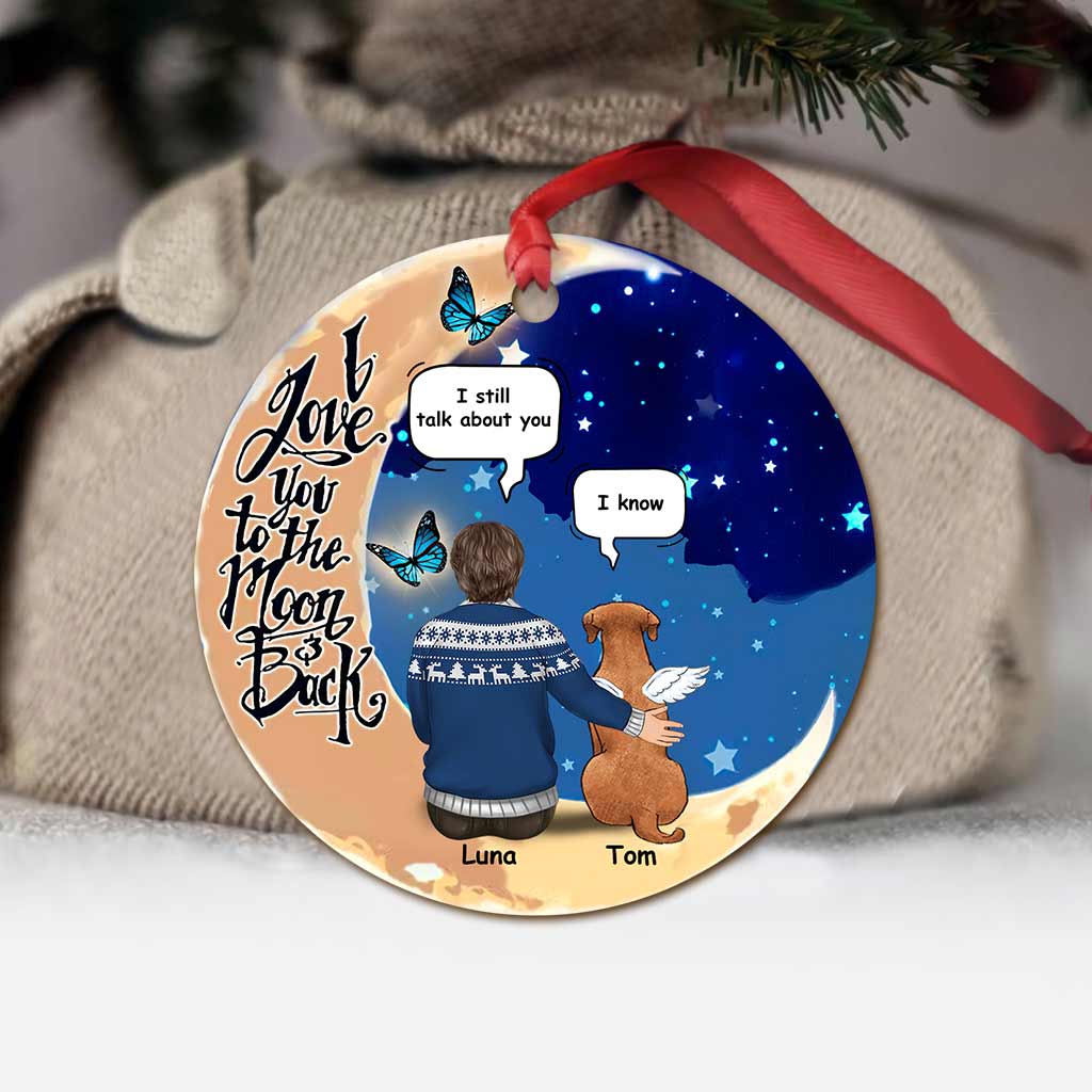 They Still Talk About - Personalized Christmas Dog Ornament (Printed On Both Sides)