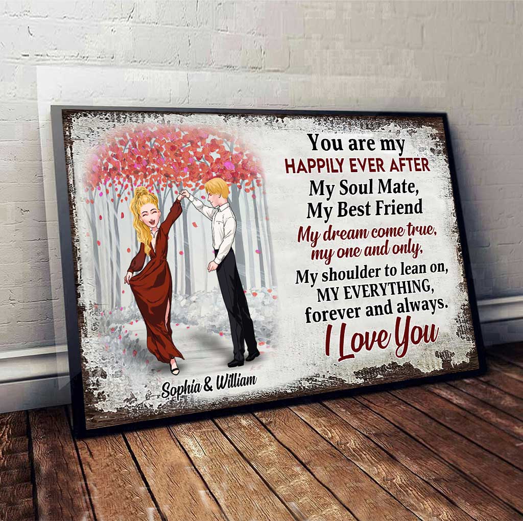 You Are My Happily Ever After - Personalized Couple Canvas And Poster