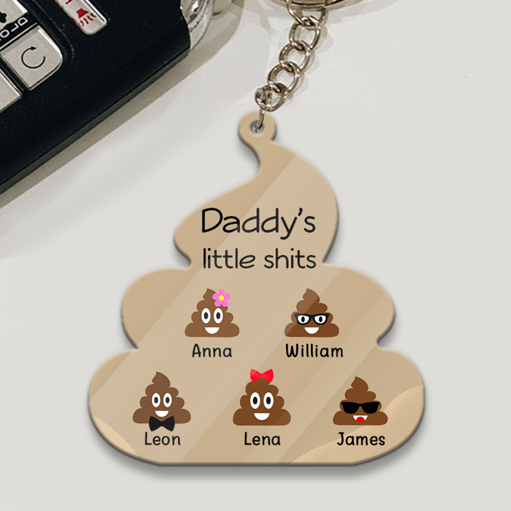Little Cuties - Gift for dad, grandpa, mom, uncle, aunt, grandma - Personalized Keychain