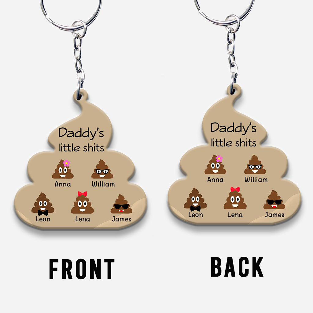 Little Cuties - Gift for dad, grandpa, mom, uncle, aunt, grandma - Personalized Keychain