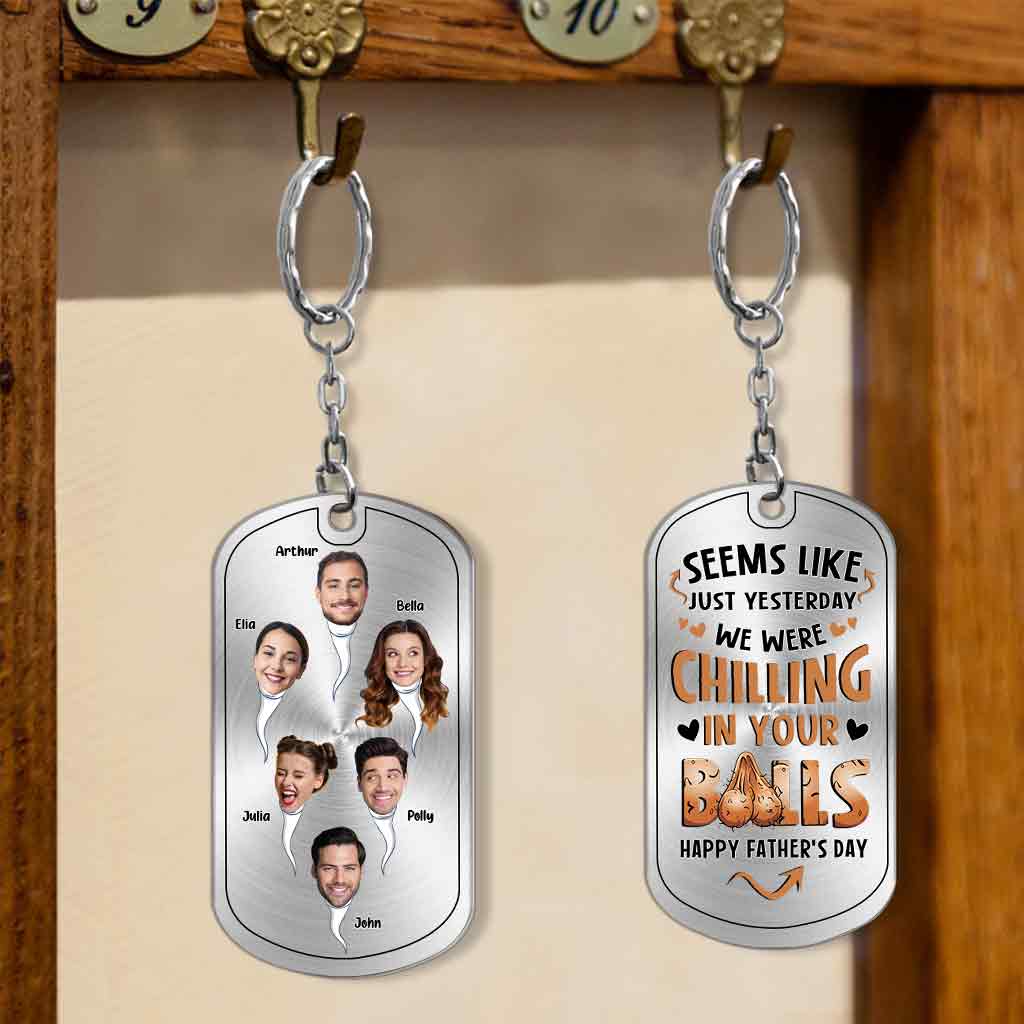 Seems Like Just Yesterday - Personalized Father's Day Father Stainless Steel Keychain