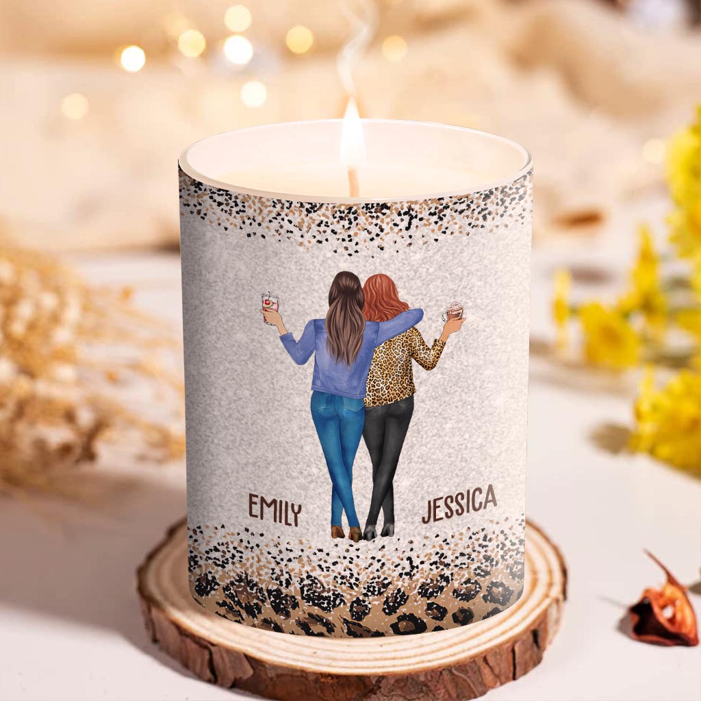 Right In The Kidney - Personalized Bestie's Gift Scented Candle With Wooden Lid