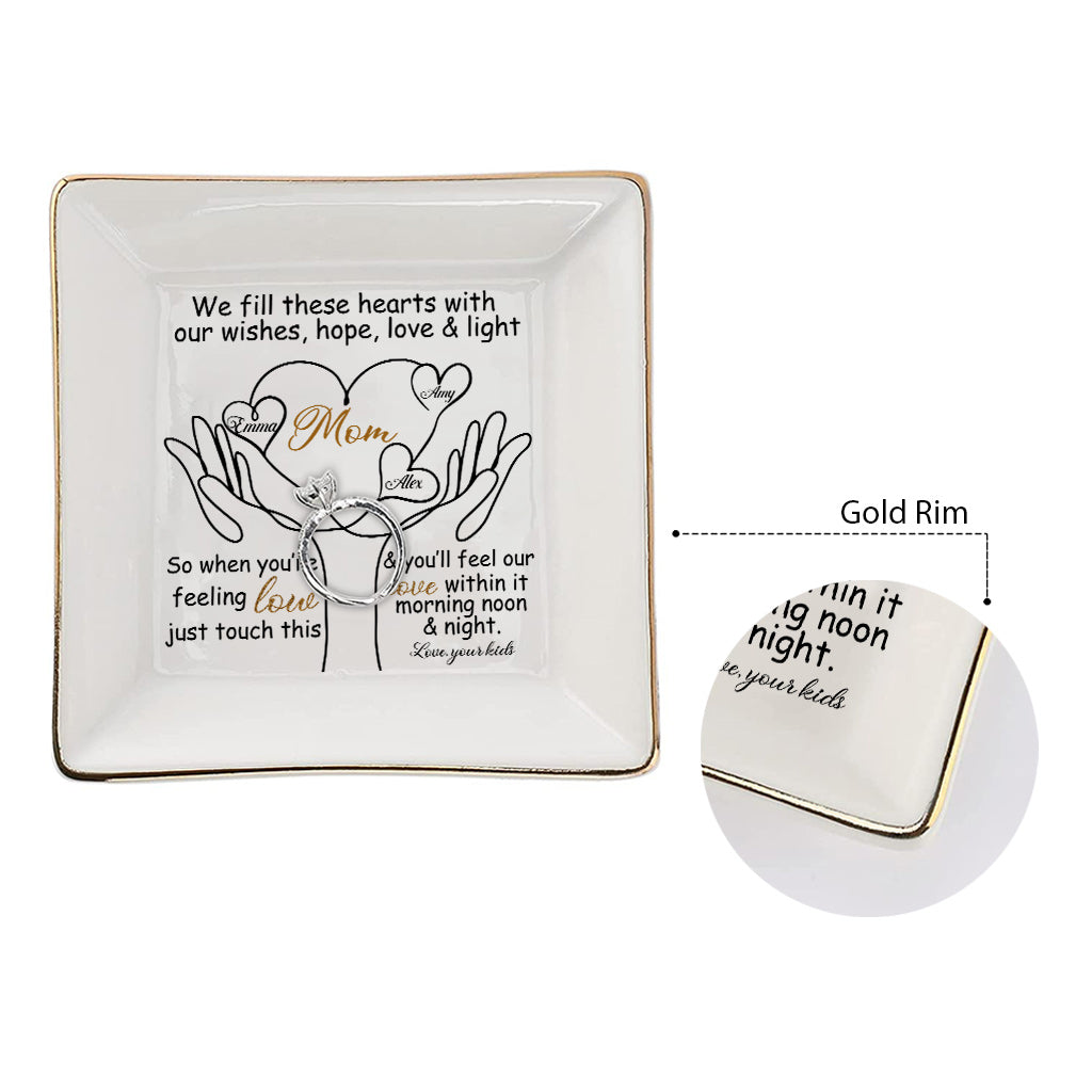 To My Mom - Personalized Mother's Day Mother Jewelry Dish