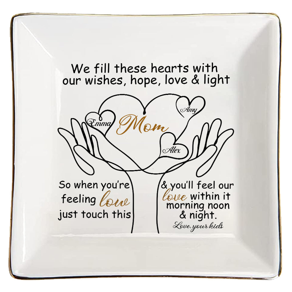 To My Mom - Personalized Mother's Day Mother Jewelry Dish