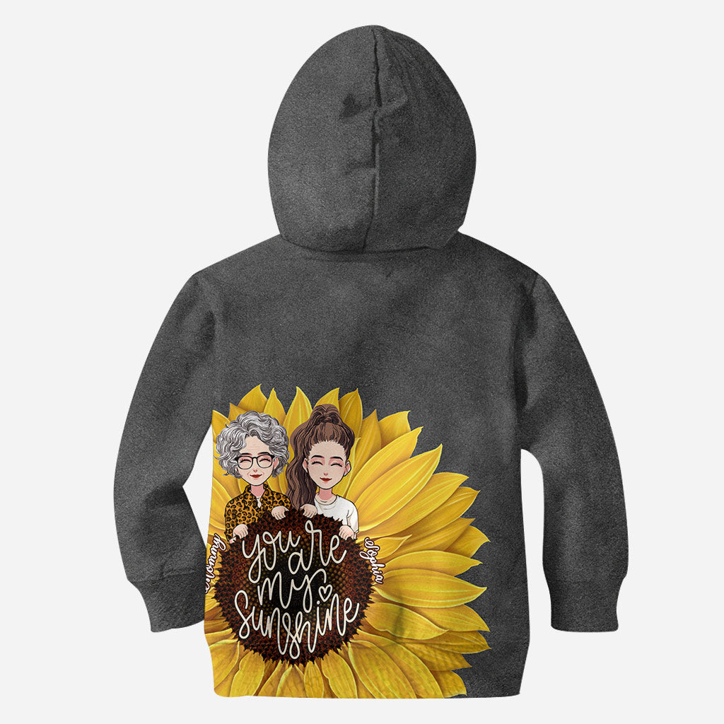 Mom You Are My Sunshine - Personalized Mother All Over T-shirt and Hoodie