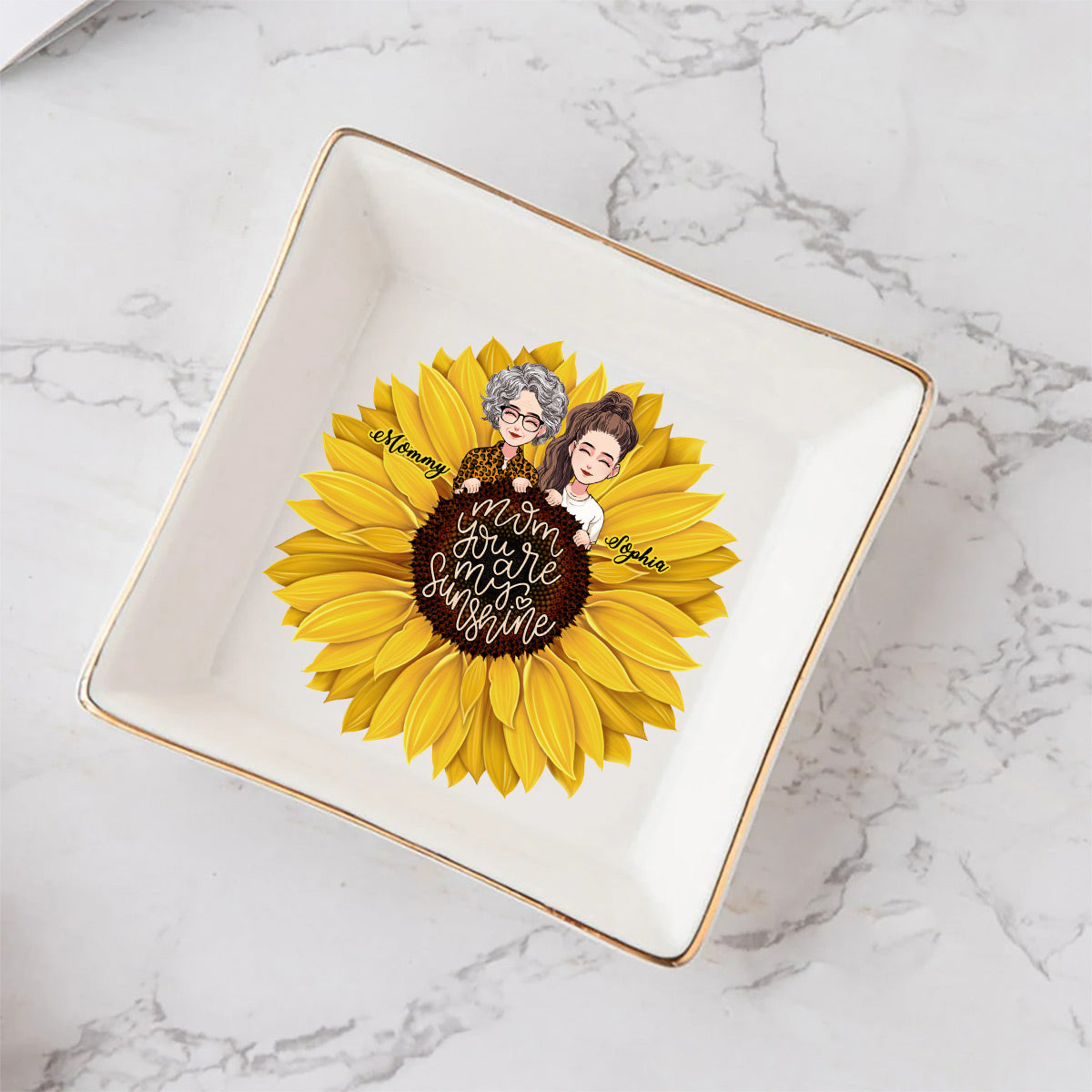 Mom You Are My Sunshine - Personalized Mother's Day Mother Jewelry Dish