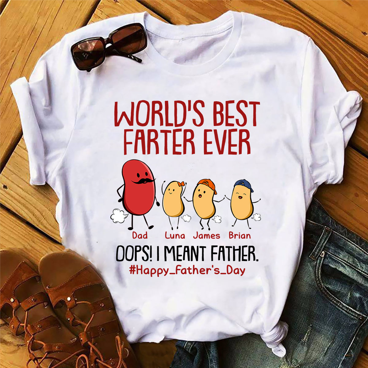 Best Farter Ever - Personalized Father T-shirt and Hoodie