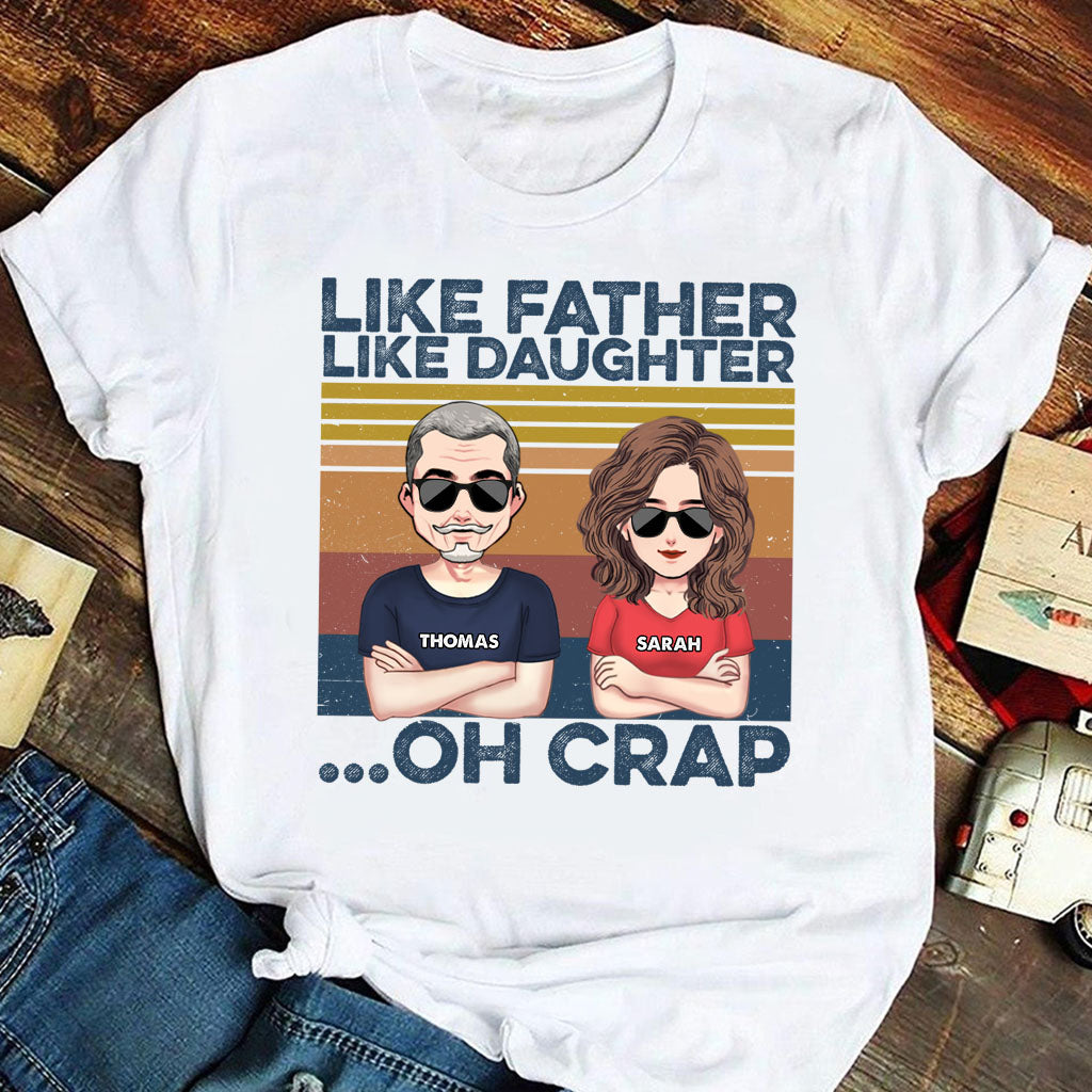 Like Father Like Son - Gift for dad, dad - Personalized T-shirt And Hoodie