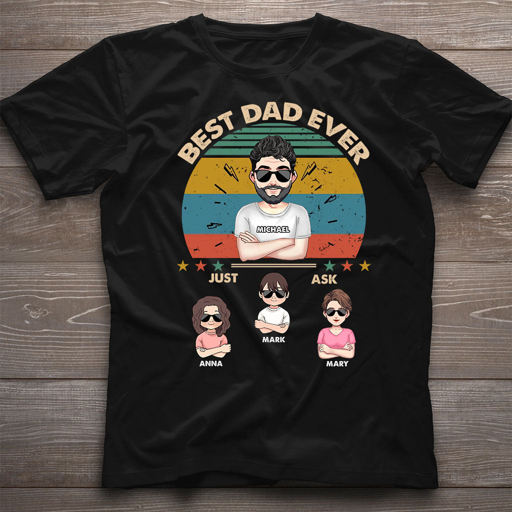 Best Dad Ever - Gift for dad, dad, mom, grandpa, grandma, grandpa - Personalized T-shirt And Hoodie