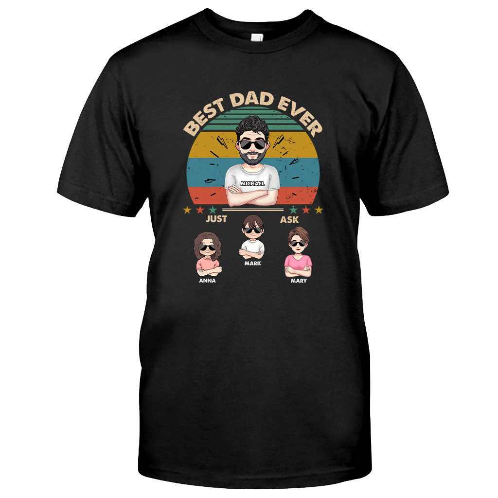 Best Dad Ever - Gift for dad, dad, mom, grandpa, grandma, grandpa - Personalized T-shirt And Hoodie