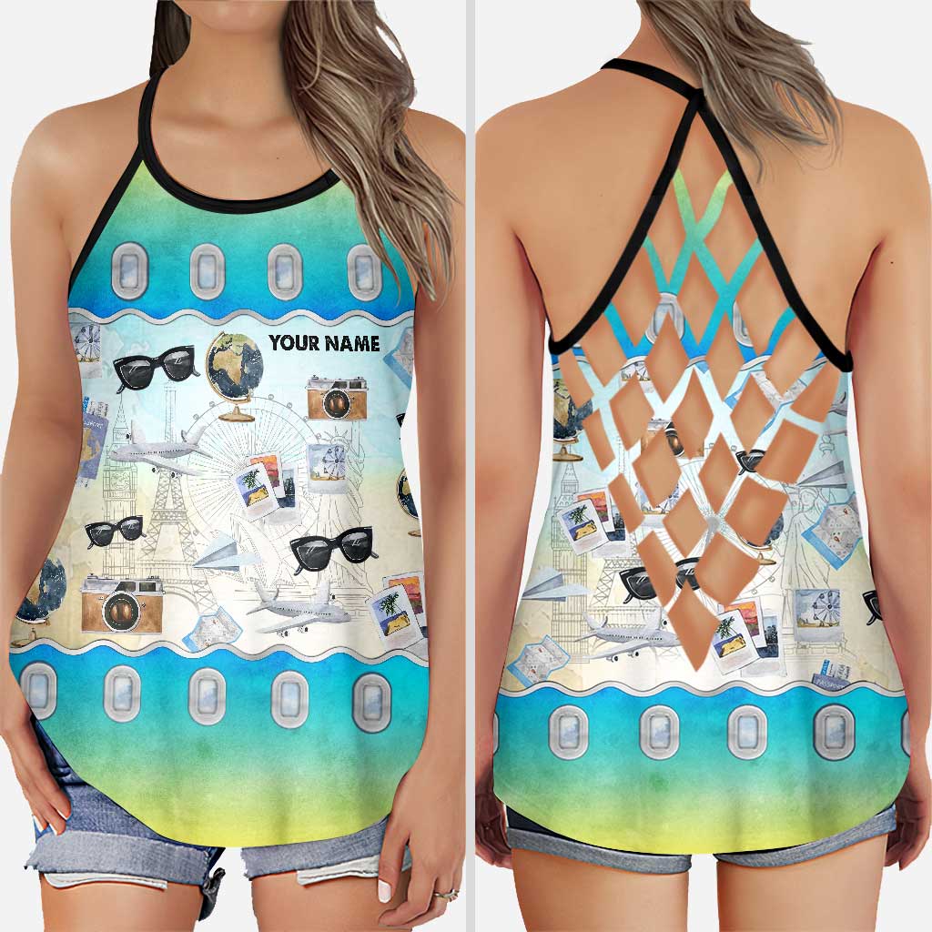 Airplane Mode - Personalized Travelling Cross Tank Top