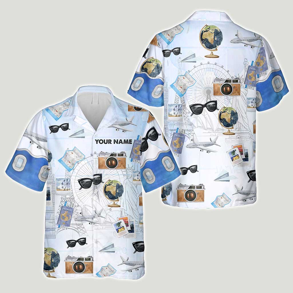 Airplane Mode - Personalized Travelling Hawaiian Shirt