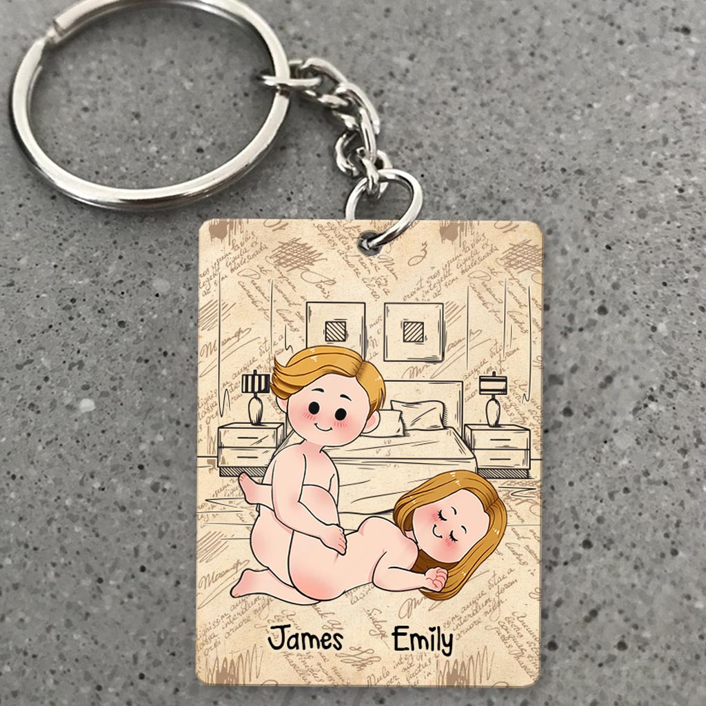 I Promise To Always Be By Your Side - Personalized Couple Keychain