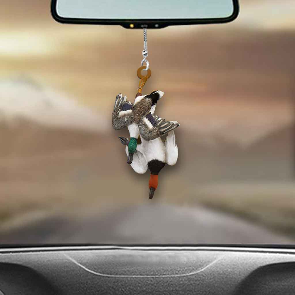 Duck Hunting - Car Ornament (Printed On Both Sides)