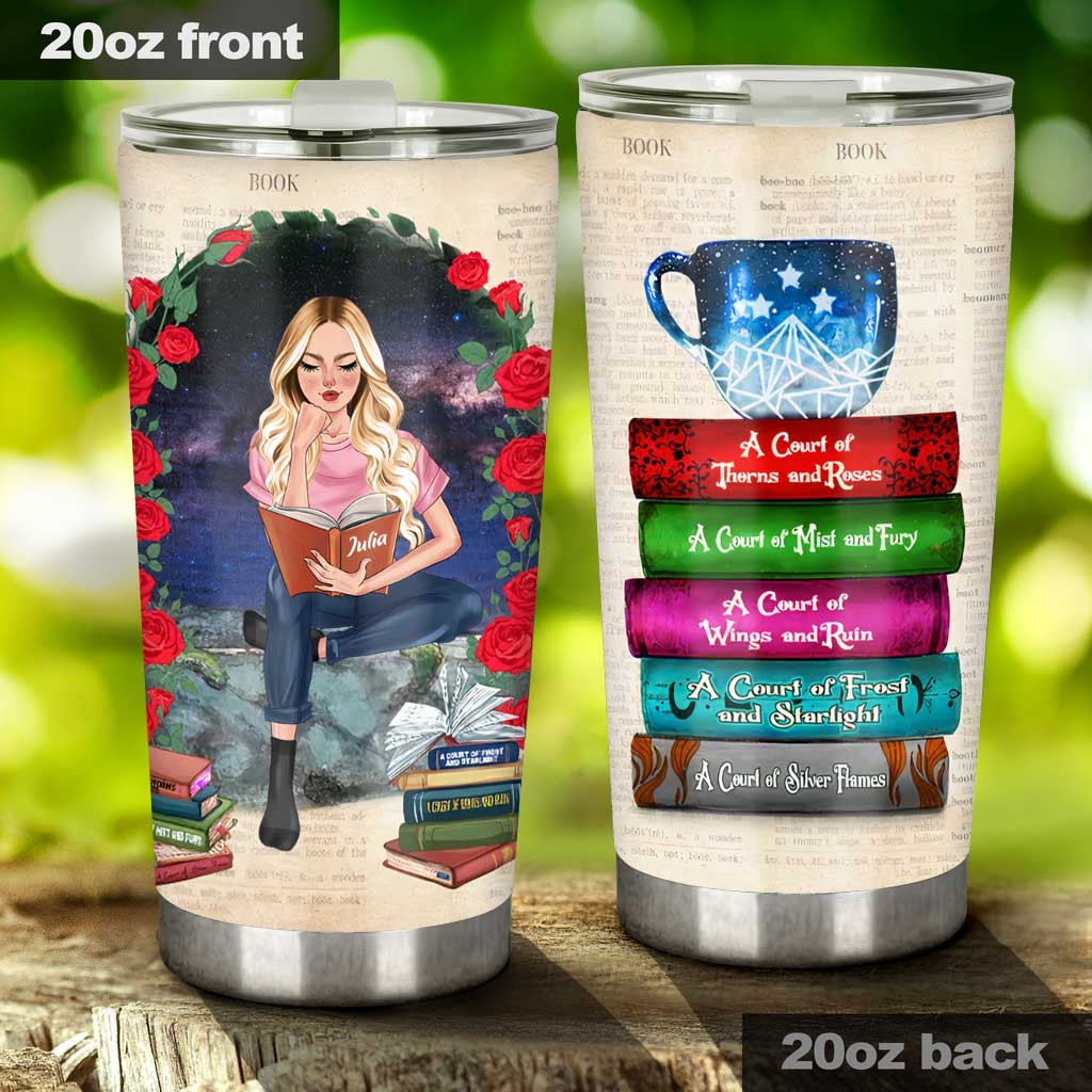 Just A Girl Who Loves Books - Personalized Book Tumbler