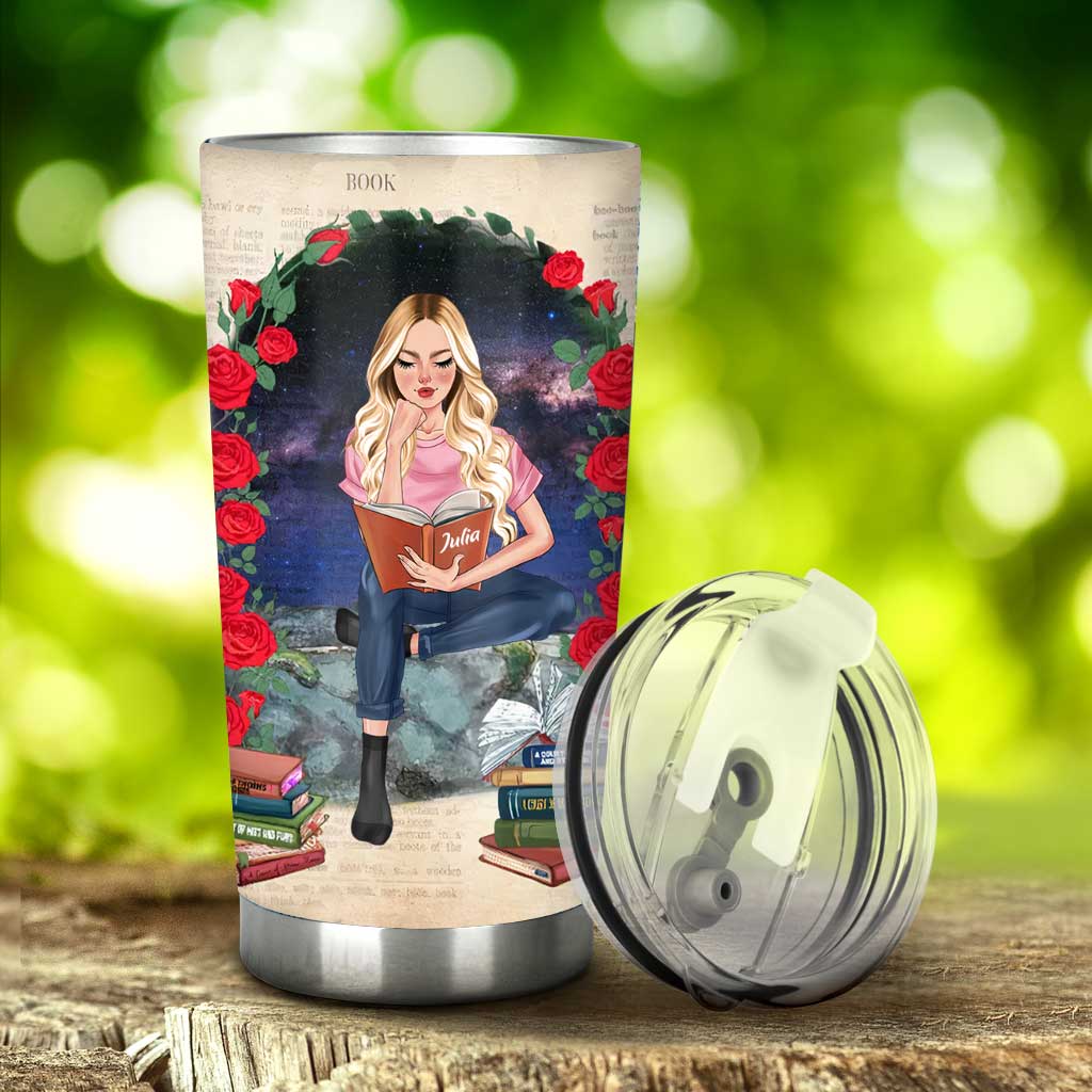 Just A Girl Who Loves Books - Personalized Book Tumbler