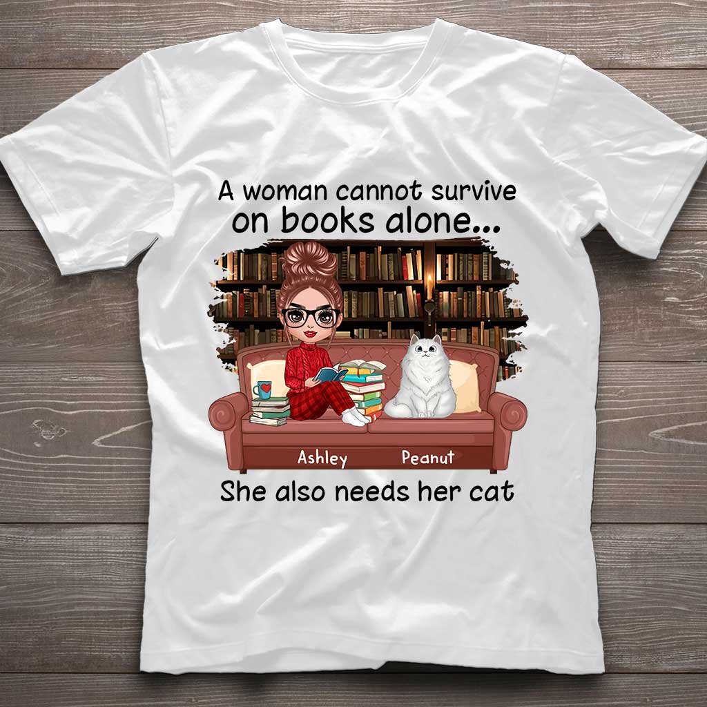 Books And Cats - Personalized Book T-shirt and Hoodie