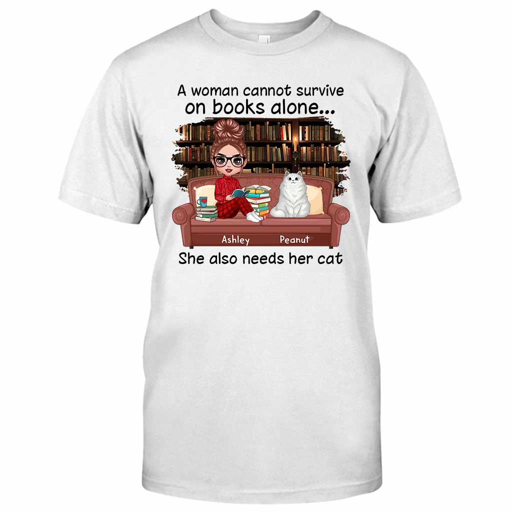 Books And Cats - Personalized Book T-shirt and Hoodie