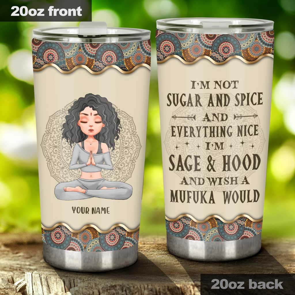 Wish A Mufuka Would - Personalized Yoga Tumbler