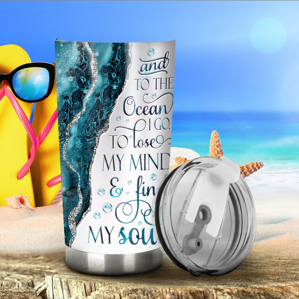 To The Ocean - Personalized Turtle Tumbler