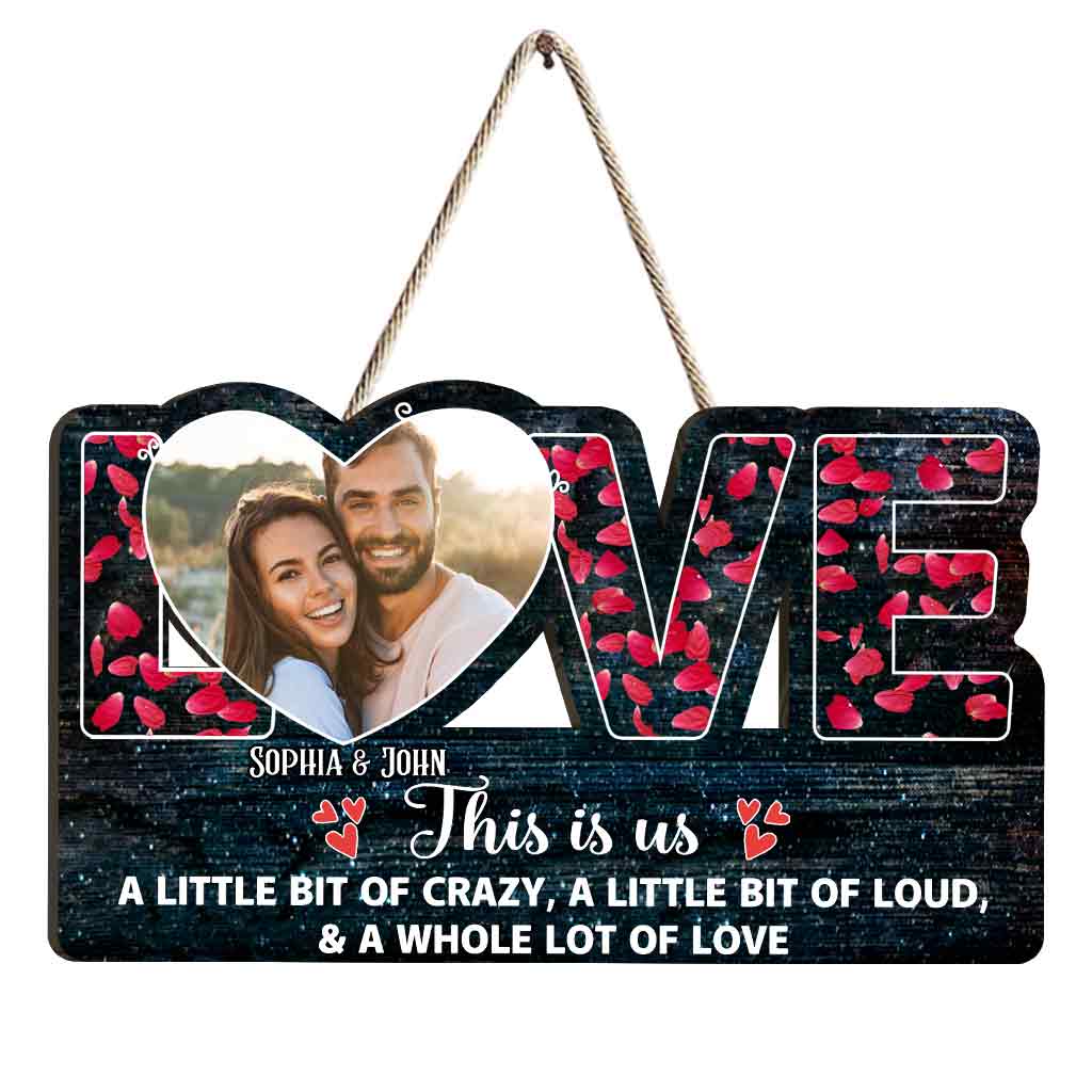 This Is Us - Couple gift for husband, wife, boyfriend, girlfriend - Personalized Wood Sign