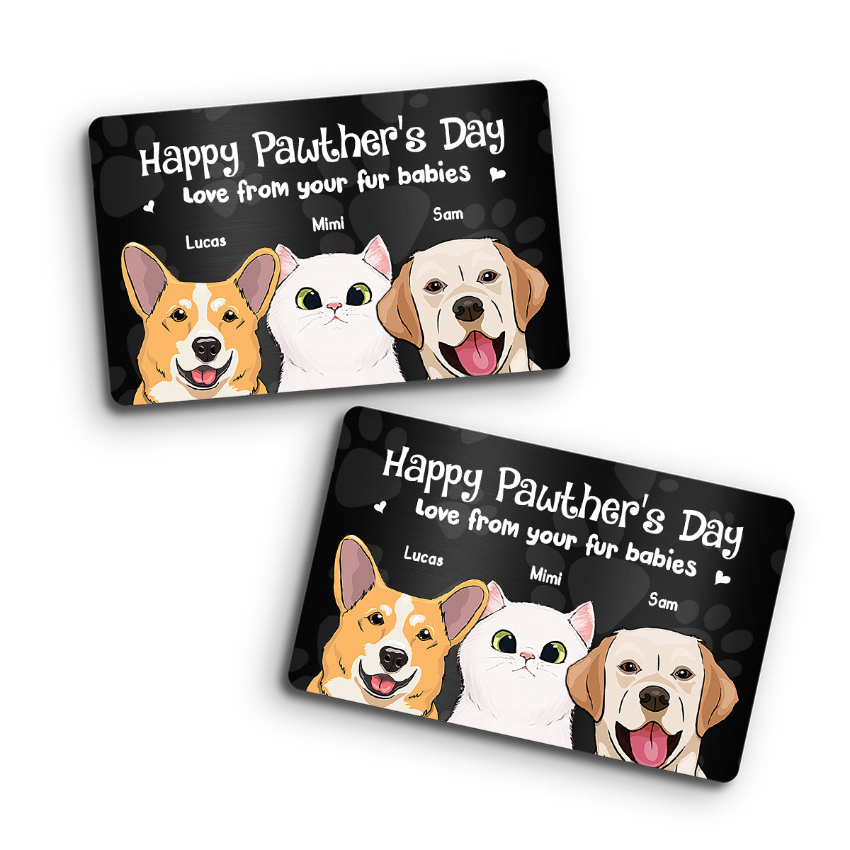 Happy Pawther’s Day - Personalized Father's Day Father Wallet Insert Card