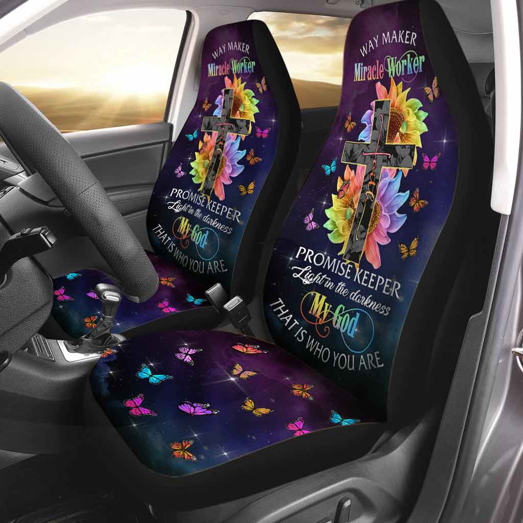 Way Maker Miracle Worker Promise Keeper - Christian Seat Covers